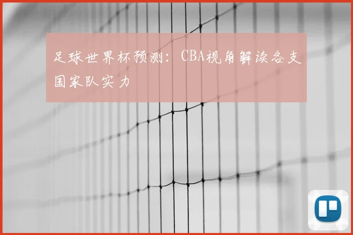 足球世界杯预测：CBA视角解读各支国家队实力